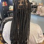 Medium Knotless Braids (8 rows) read description