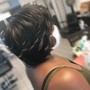 Updo/Natural Afro kinky Updo