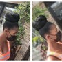 Updo/Natural Afro kinky Updo