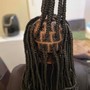 Medium Knotless Braids -Mid back length