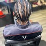 Men freestyle Stitch braids