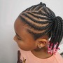 Kiddie Braids w/ Natural Hair