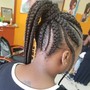 Kids Cornrows. With hair added