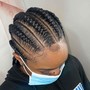 Braid-down  cornrow for wig