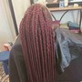 Medium size Boxbraids Mid-back