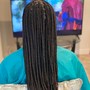 Medium box braids mid back