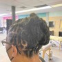 Updo twisted/braided