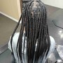 Knotless braided bob- boho