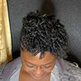 Natural updo Perm Rods