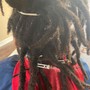 Wash retwist and style past shoulders mid back