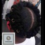 2 feed-in Braids w flat iron