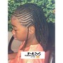 Kid's Natural hair braids Age 6-12 deposit only