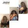 Traditional box braids deposit only