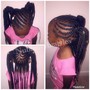 Kid's Natural hair braids Age 6-12 deposit only