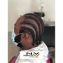 Men’s Cornrow braids deposit only