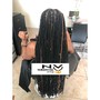 Straight back braids deposit only