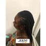 Traditional box braids deposit only