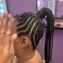 Weave braid down (8-12 braids only )