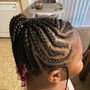 Ponytail with braids