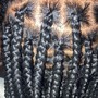 Weave braid down (8-12 braids only )