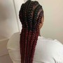 Kid's medium Box’s braids (shoulder length only)