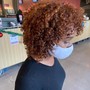 Curly cut only and style