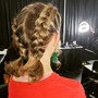 Wig braid-down