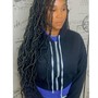 Premade Luxe Locs w/ Indian Hair Midback (locs only, to be shipped)