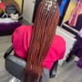 Small Feedin Cornrows/Ombre Ends