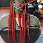 Small boho knotless braids