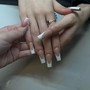 Medium French tip full set