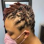 Palm roll Loc retwist