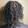 Loc Retwist w/ Two Strand Twist (shoulder to mid back length)