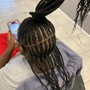 Medium Knotless braids middle back