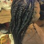 Natural hair braids for wigs