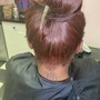 Sleek back ponytail