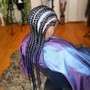 Feed-ins 2 to 5 braids (12yrs and younger)