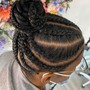 French Braided ponytail