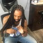 Small Micro locs (Retwist and Style)