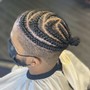 Mens basic cornrow braids