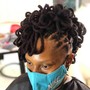 Natural hair styles up (no weave) example flat twist,