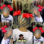 Kid's Cornrows Natural hair only  (ages 5-13)