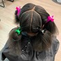 Kids Silk Press Relaxed Hair- Long and Thick