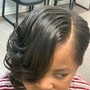 Sew In and Hot Curl