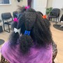 Kids Silk Press Relaxed Hair- Long and Thick