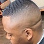 Mens haircut ONLY with razor line