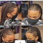 Small waist length tribal braids