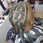 Straight back Cornrow braids