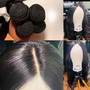 Custom wig including hair