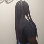 Shampoo and blow dry with braids